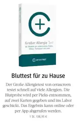 dm drogerie Bluttest für zu Hause Angebot