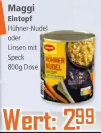 Klaas und Kock Maggi Eintopf Hühner-Nudel oder Linsen mit Speck Angebot