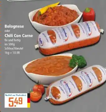 Klaas und Kock Bolognese oder Chili Con Carne Angebot