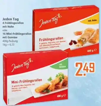 Klaas und Kock Jeden Tag 4 Frühlingsrollen mit Huhn oder 16 Mini-Frühlingsrollen mit Gemüse Angebot