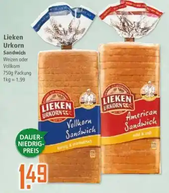 Klaas und Kock Lieken Urkorn Sandwich Angebot