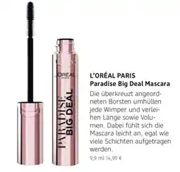 dm drogerie L'ORÉAL PARIS Paradise Big Deal Mascara Angebot