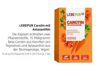 dm drogerie LEBEPUR Carotin mit Astaxanthin Angebot