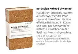 dm drogerie nordesign Kokos-Schwamm Angebot