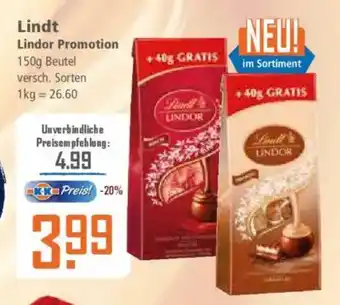 Klaas und Kock Lindt Lindor Promotion Angebot