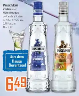 Klaas und Kock Puschkin Vodka oder Nuts Nougat Angebot