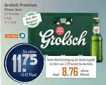 Klaas und Kock Grolsch Premium Pilsner Beer Angebot