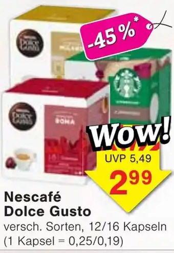 Wiglo Wunderland Nescafé Dolce Gusto Angebot