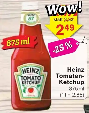 Wiglo Wunderland Heinz Tomaten- Ketchup Angebot