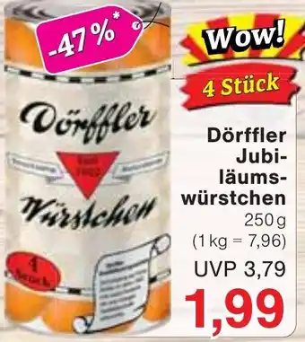 Wiglo Wunderland Dörffler Jubi- läums- Würstchen würstchen Angebot