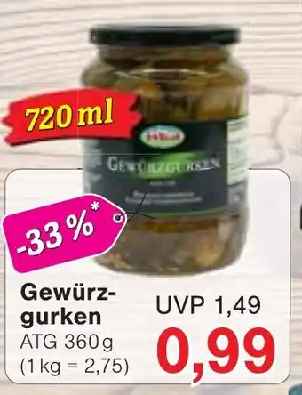 Wiglo Wunderland Gewürz- gurken Angebot