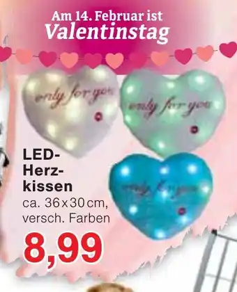 Wiglo Wunderland LED- Herz- kissen Angebot