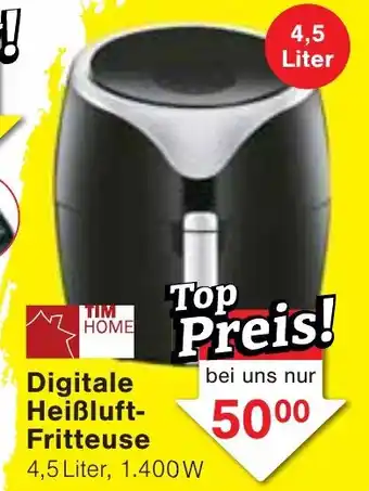 Wiglo Wunderland TIM HOME Digitale Heißluft- Fritteuse Angebot