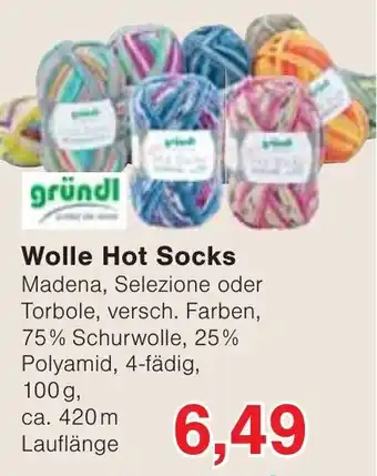 Wiglo Wunderland Wolle Hot Socks gründl Angebot