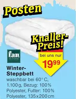 Wiglo Wunderland fan Winter- Steppbett Angebot