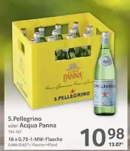 Selgros S.Pellegrino oder Acqua Panna Angebot