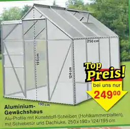 Wiglo Wunderland Aluminium- Gewächshaus Angebot