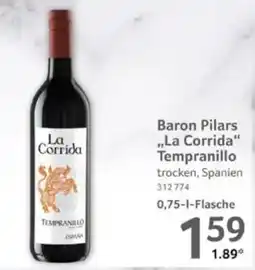 Selgros Baron Pilars ,,La Corrida" Tempranillo Angebot