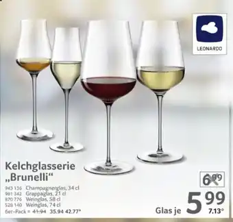 Selgros LEONARDO Kelchglasserie ,,Brunelli" Angebot