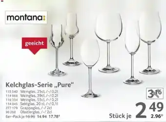 Selgros montana: Kelchglas-Serie,,Pure" Angebot