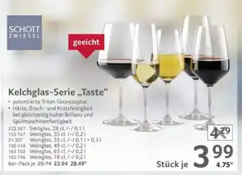 Selgros SCHOTT ZWIESEL Kelchglas-Serie,,Taste" Angebot