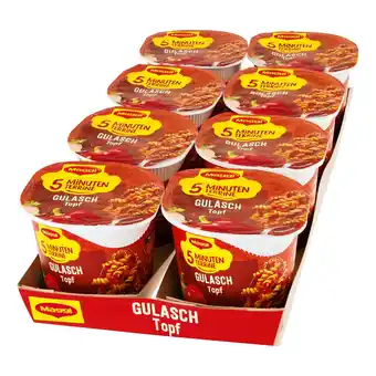 Netto Marken-Discount Maggi 5 Minuten Terrine Gulaschtopf 57 g, 8er Pack Angebot