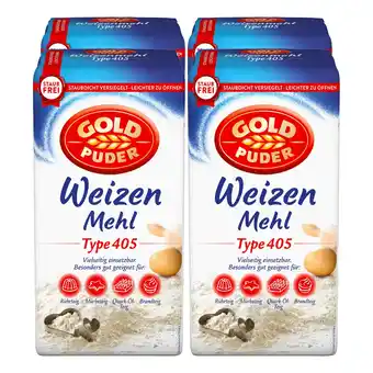 Netto Marken-Discount Goldpuder Weizenmehl Typ 405 2,5 kg, 4er Pack Angebot