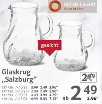 Selgros Glaskrug ,,Salzburg" Angebot