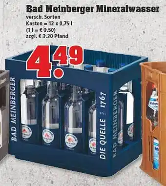 trinkgut Bad Meinberger Mineralwasser Angebot