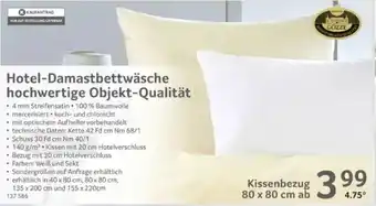 Selgros GÖZZE Hotel-Damastbettwäsche hochwertige Objekt-Qualität Angebot