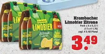 trinkgut Krombacher Limobier Zitrone Angebot