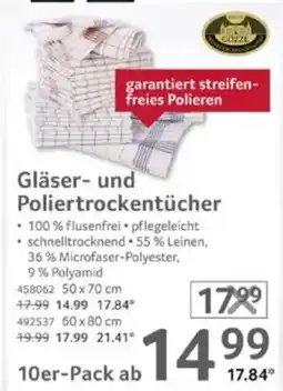 Selgros GOZZE Gläser- und Poliertrockentücher Angebot