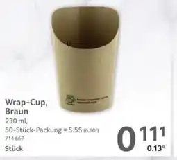 Selgros Wrap-Cup, Braun Angebot