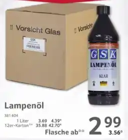 Selgros GSK Lampenöl Angebot