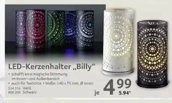 Selgros DUNI LED-Kerzenhalter,,Billy" Angebot