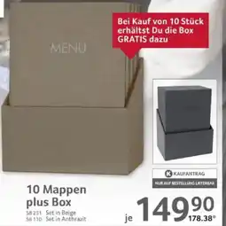 Selgros 10 Mappen plus Box Angebot