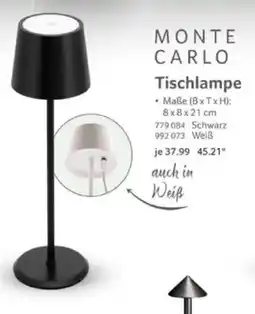 Selgros MONTE CARLO Tischlampe Angebot