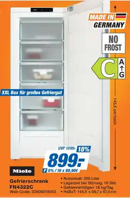 Expert Miele Gefrierschrank FN4322C Angebot