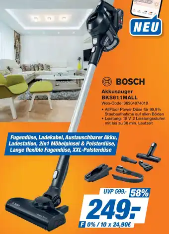 Expert BOSCH Akkusauger BKS611MALL Angebot