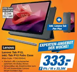 Expert Lenovo Tab P12, inkl. Tab P12 Folio Case Angebot