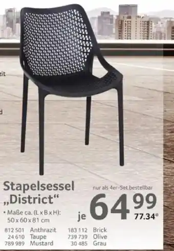 Selgros Stapelsessel ,,District" Angebot