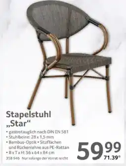 Selgros Stapelstuhl ,,Star" Angebot