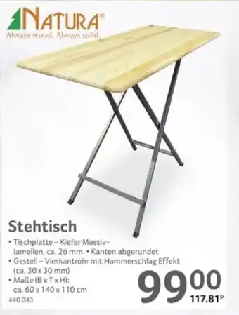 Selgros NATURA Stehtisch Angebot