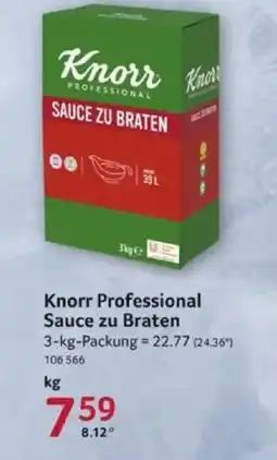 Selgros Knorr Professional Sauce zu Braten Angebot