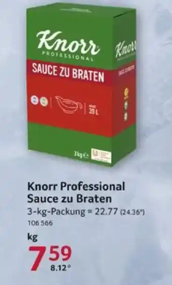 Selgros Knorr Professional Sauce zu Braten Angebot