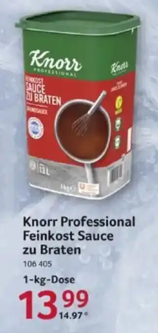 Selgros Knorr Professional Feinkost Sauce zu Braten Angebot