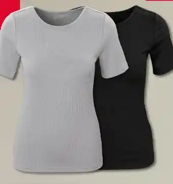 Woolworth Damen Geripptes T-Shirt Angebot