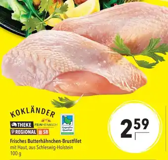 CITTI Markt KOKLÄNDER Frisches Butterhähnchen-Brustfilet Angebot