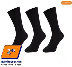 Action Bambussocken Angebot