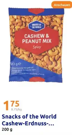 Action Snacks of the World Cashew-Erdnuss Angebot